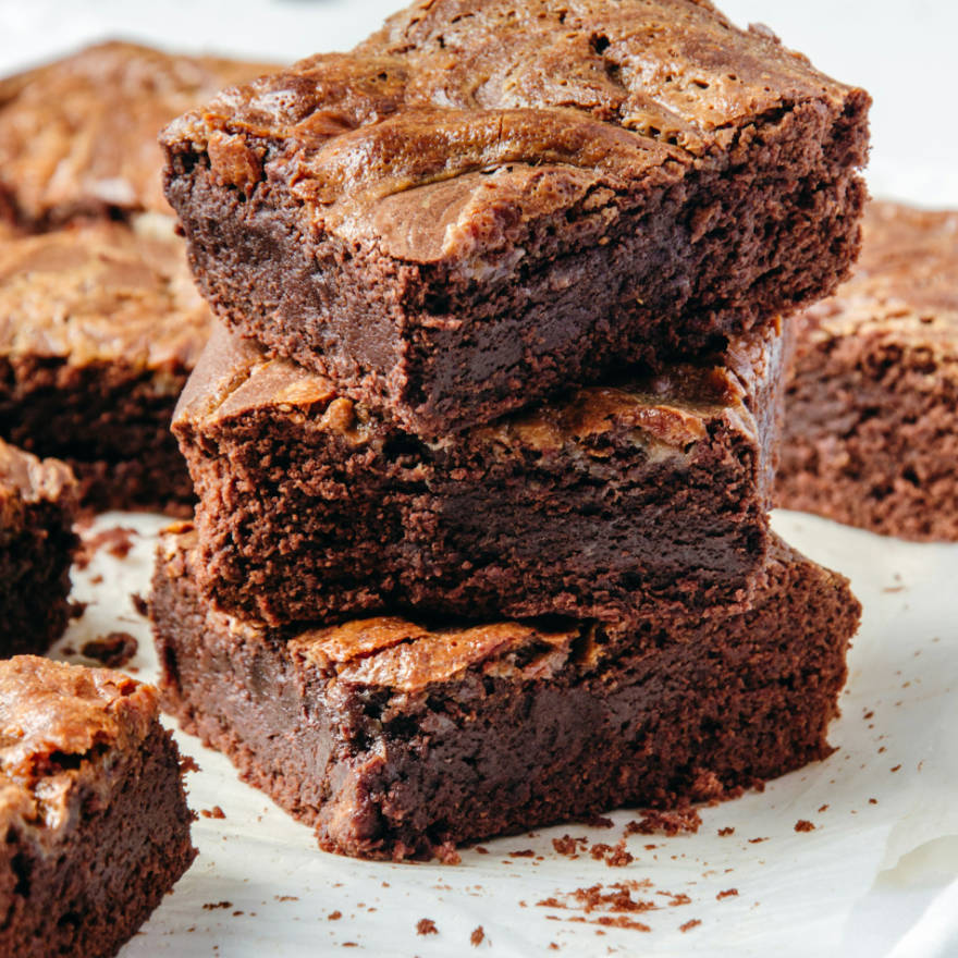 Brownie vegano de chocolate